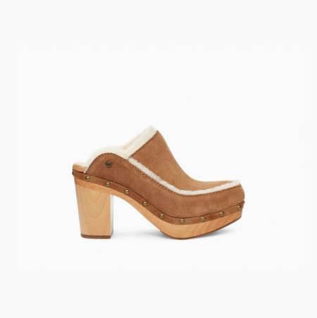 UGG Aubriana Brown Heels for Women (IXHD26314)